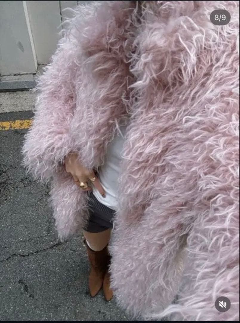 Nalm.ピンクファーコート