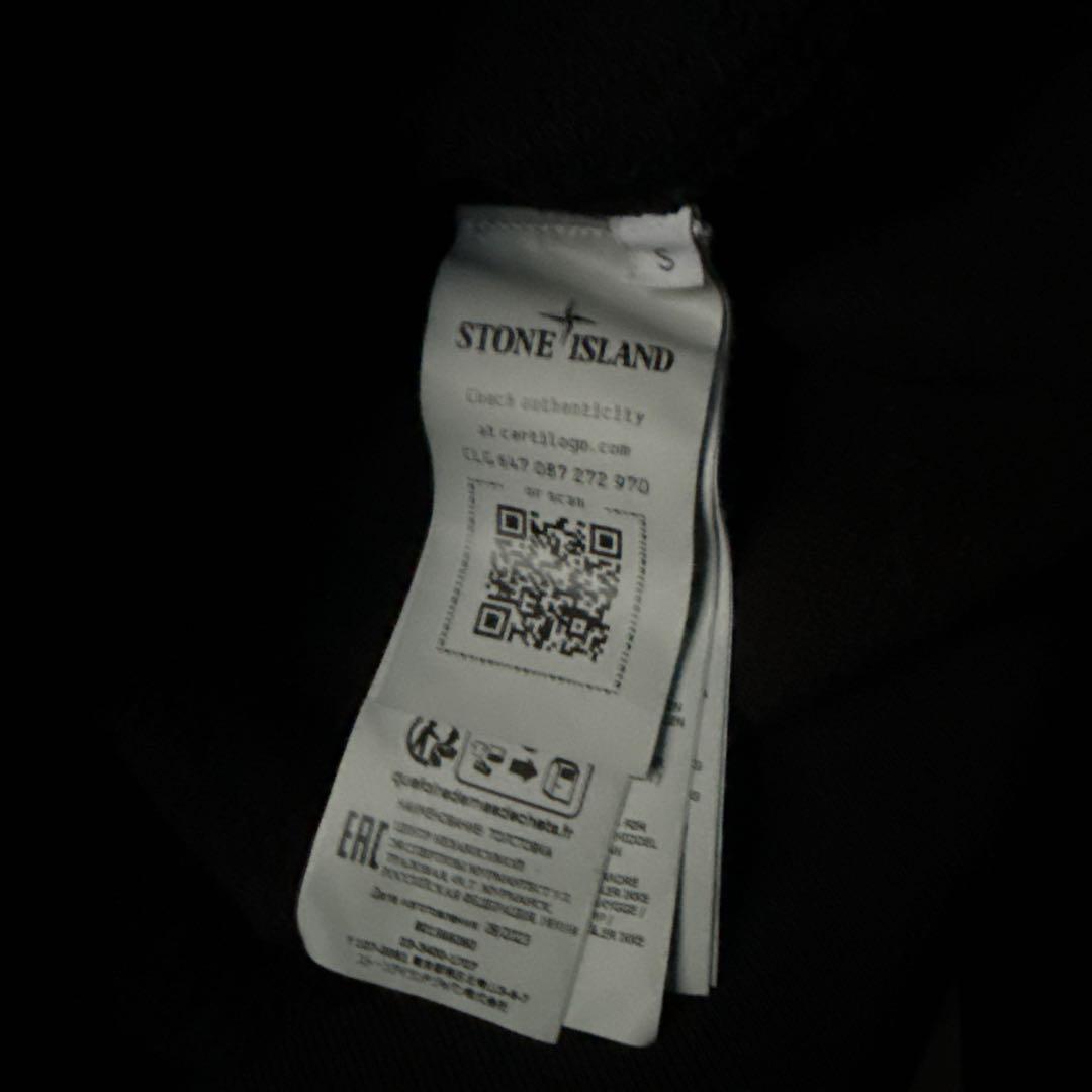 STONE  ブラック クルーネック トレーナー