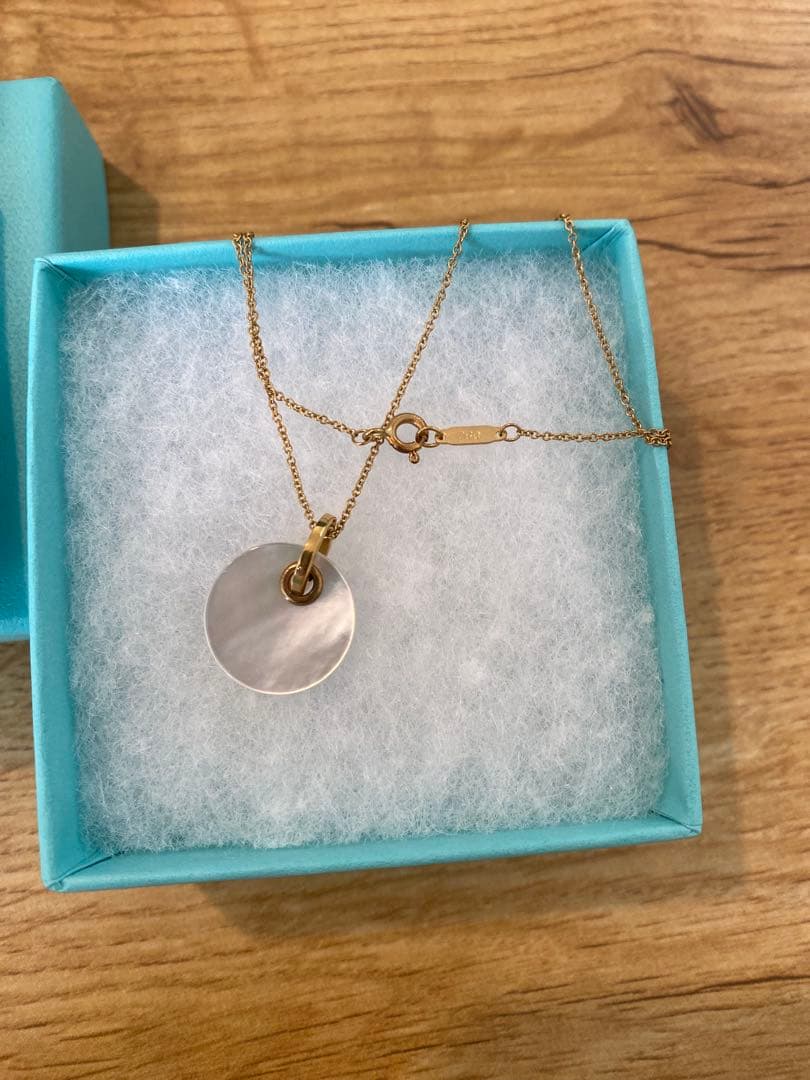 Tiffany&Co エルサ・ペレッティ マザーオブパール ディスク ペンダント