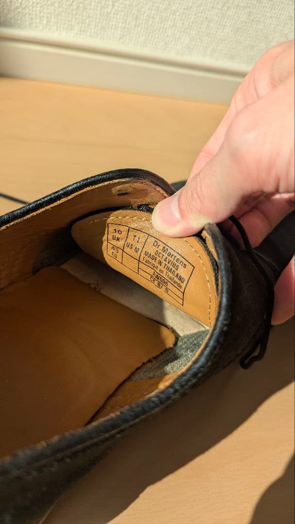 Dr.Martens Octavius UK10 スエード ブラック