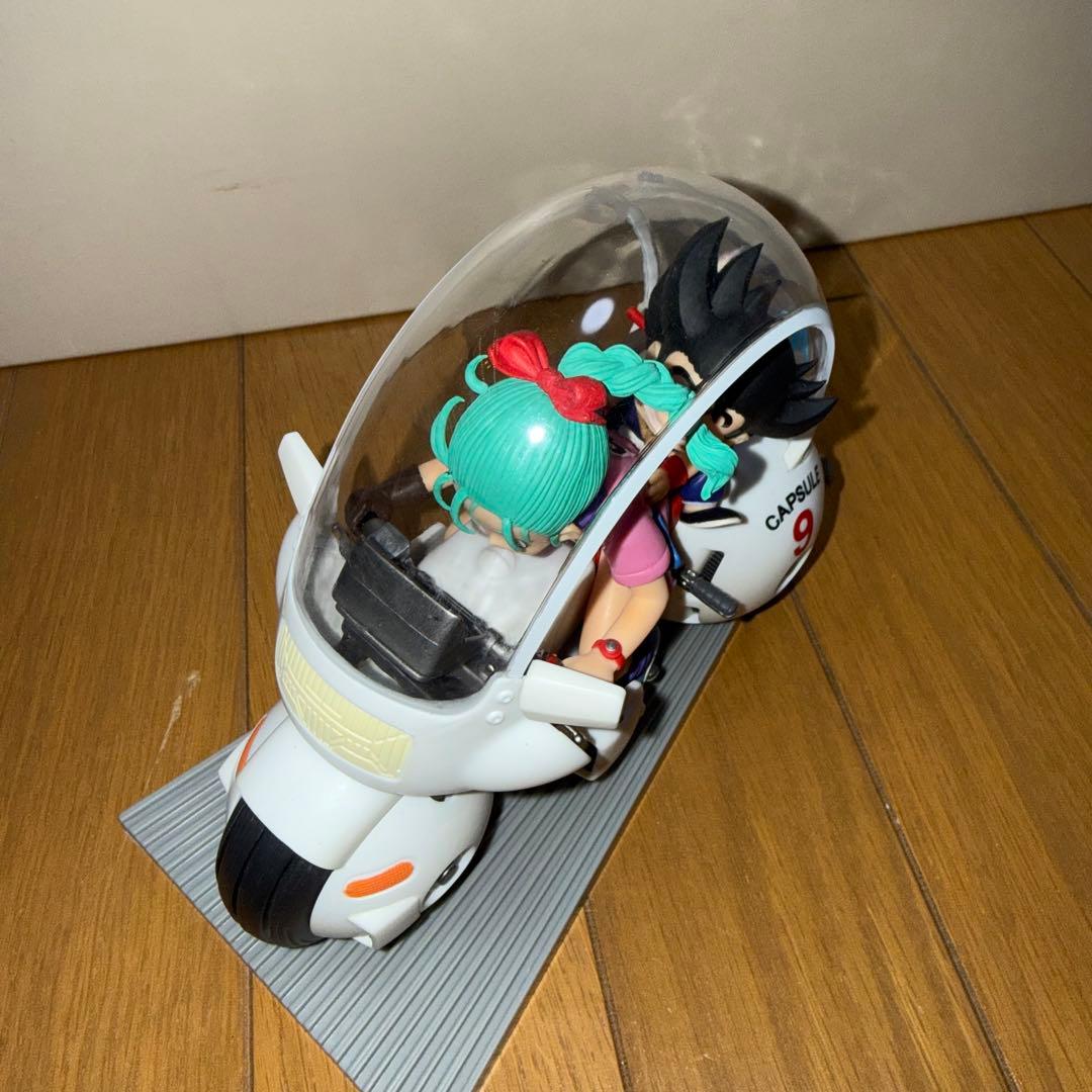 ドラゴンボール 一番くじ A賞 孫悟空＆ブルマ バイクフィギュア＆カードセット