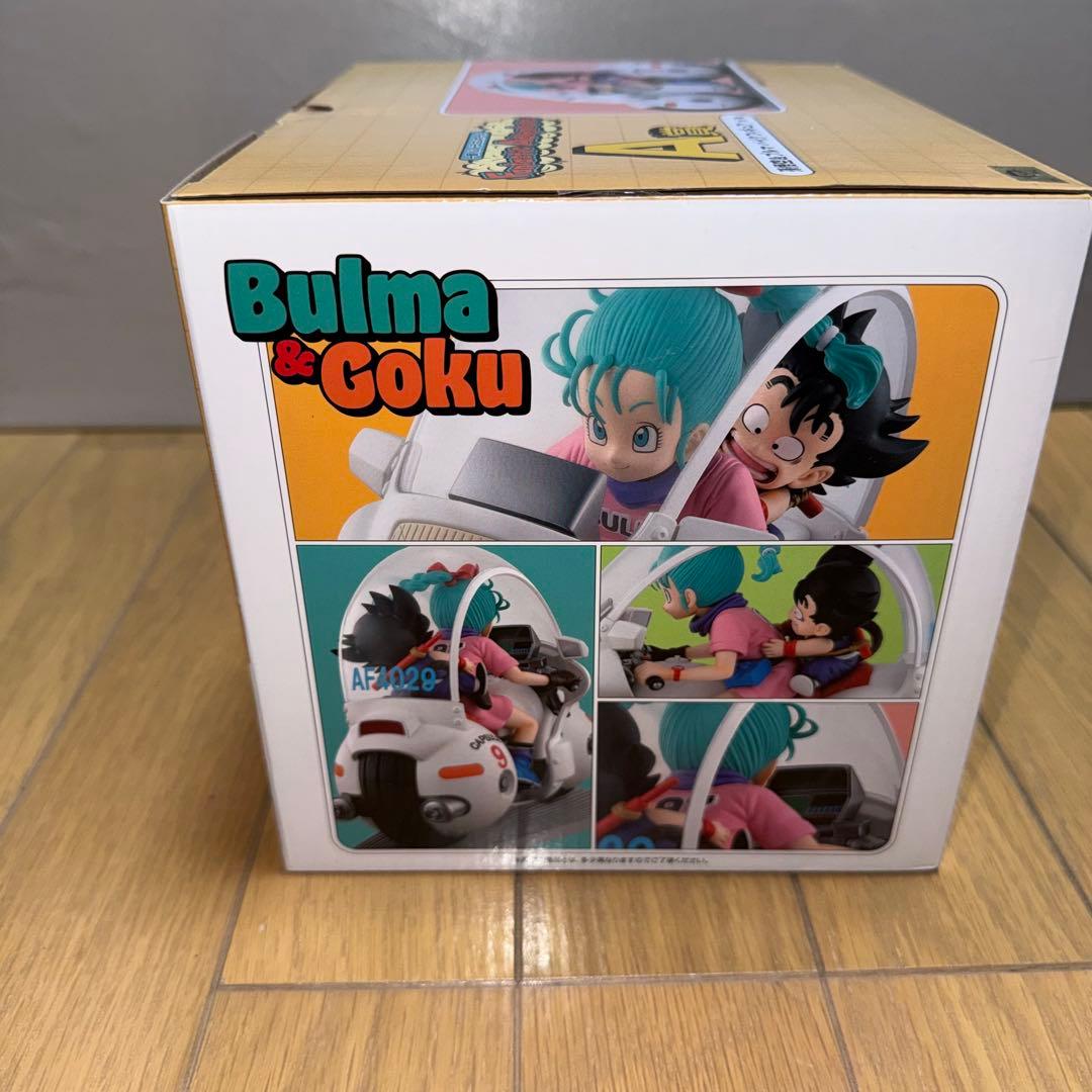 ドラゴンボール 一番くじ A賞 孫悟空＆ブルマ バイクフィギュア＆カードセット