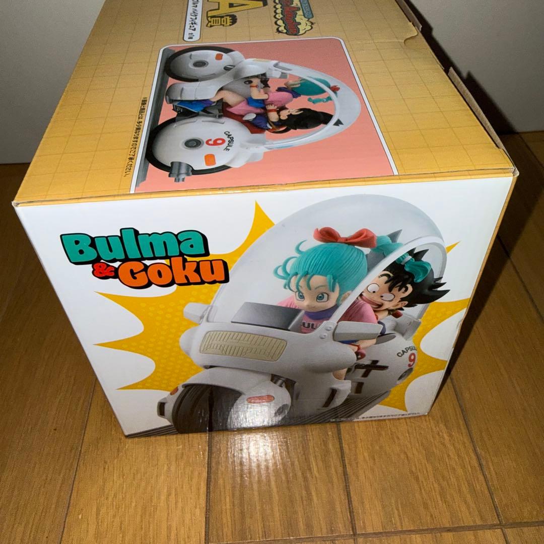 ドラゴンボール 一番くじ A賞 孫悟空＆ブルマ バイクフィギュア＆カードセット