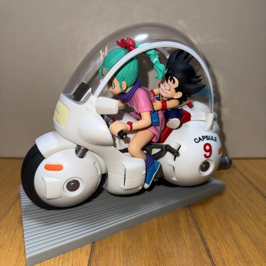 ドラゴンボール 一番くじ A賞 孫悟空＆ブルマ バイクフィギュア＆カードセット