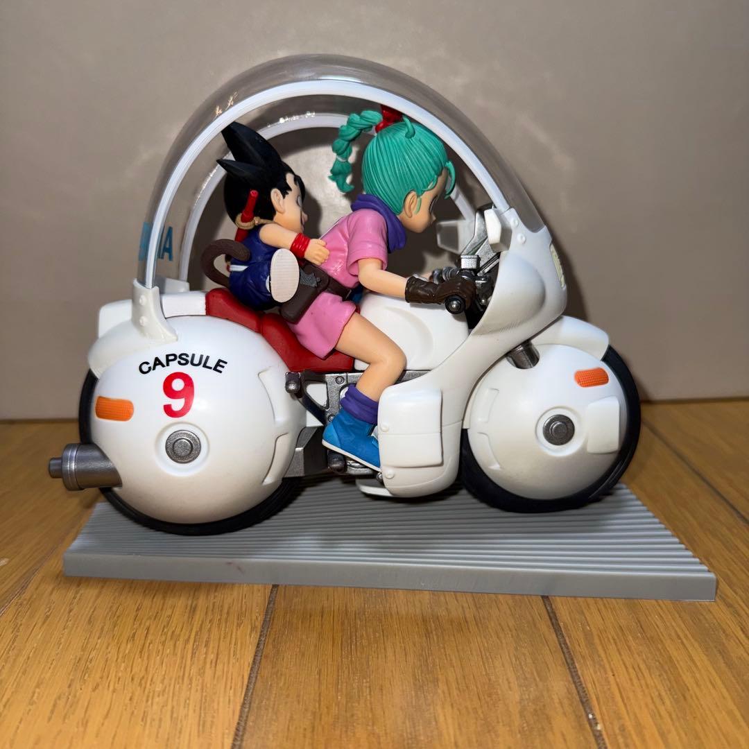 ドラゴンボール 一番くじ A賞 孫悟空＆ブルマ バイクフィギュア＆カードセット