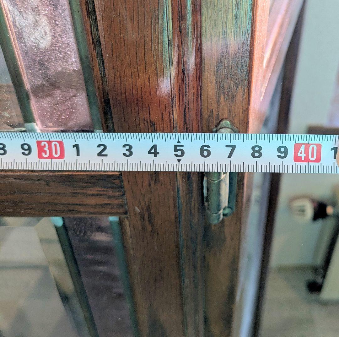 木製ガラスキャビネット イタリアンアンティーク調 飾り棚 輸入家具