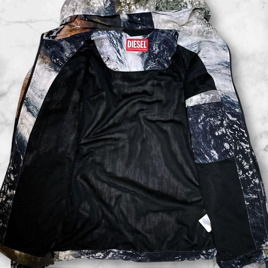 未使用級☆ディーゼル☆ J-WARRETT PRINT☆ナイロンジャケット☆46