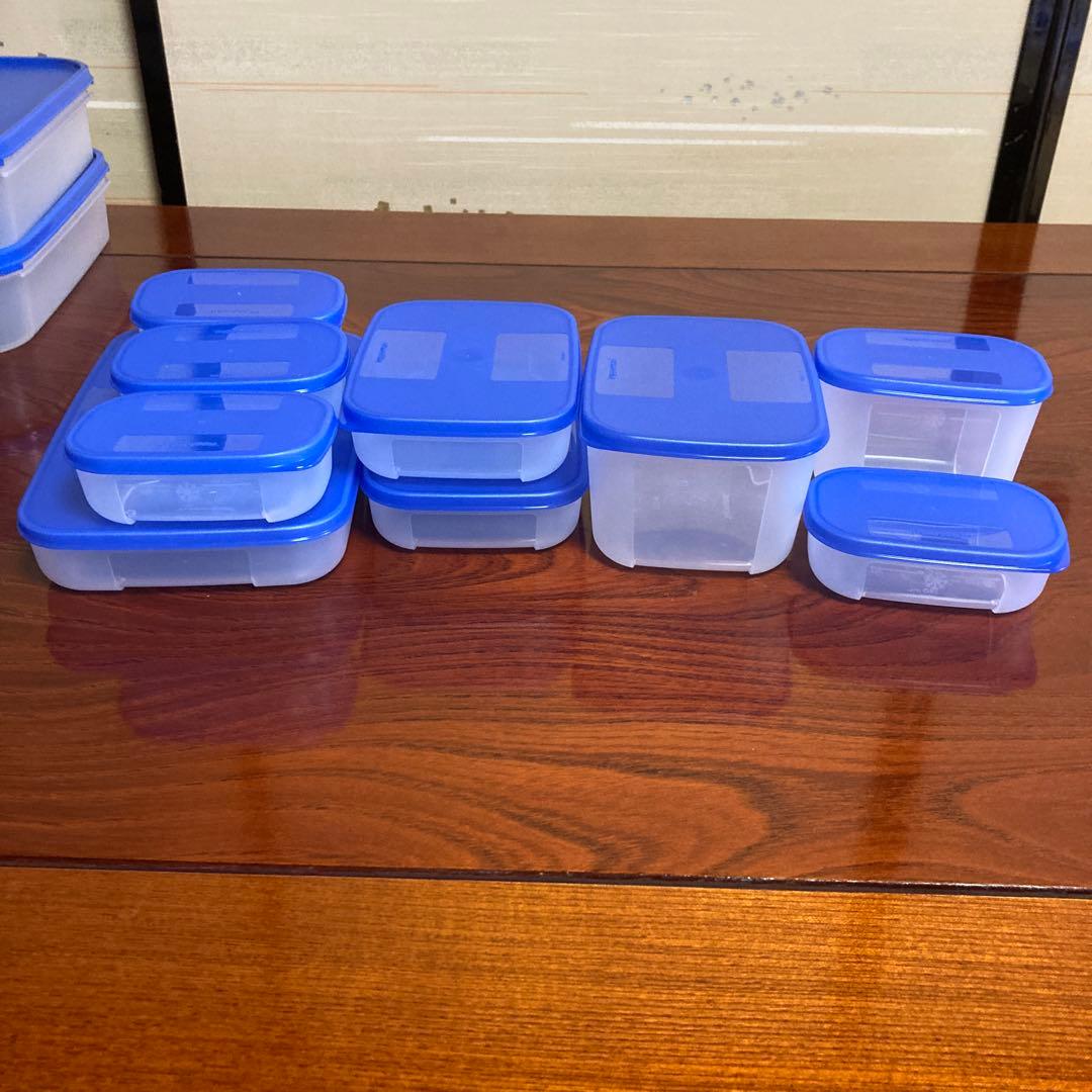 タッパウェア　ブルー　トライアルセット他全部で15点　新品未使用品