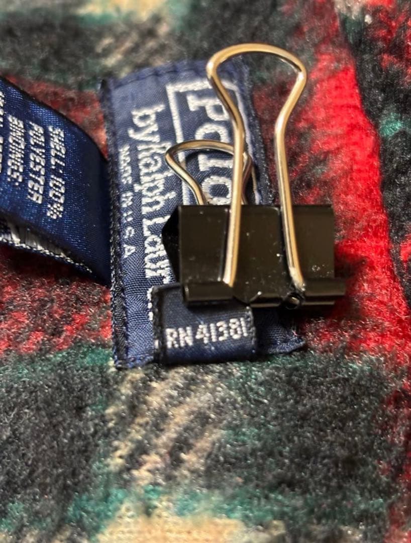 USA製 Polo by Ralph Lauren フリースXL レッド 90s