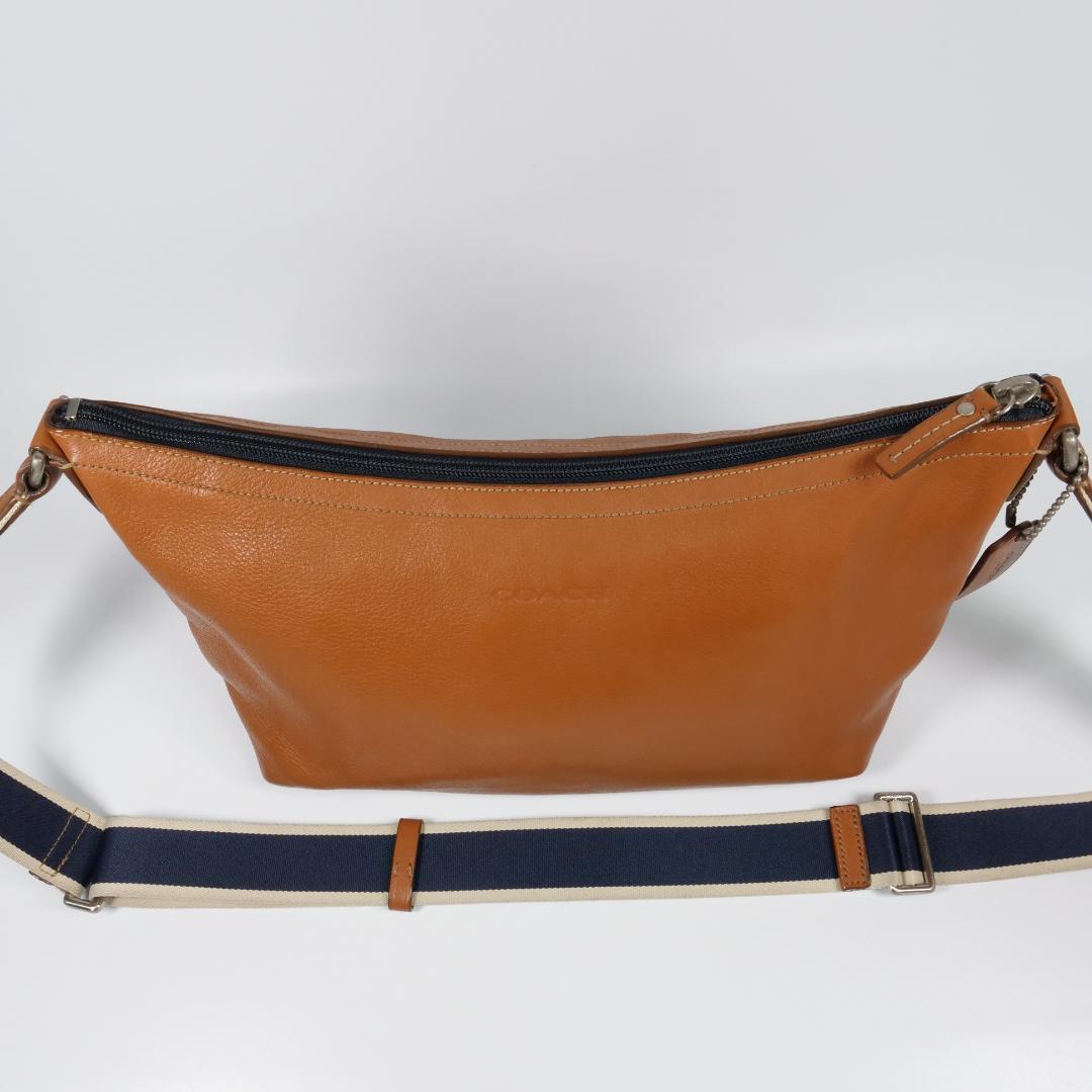 コーチ ショルダーバッグ ヘリテージ ストラップ ワンショルダー キャメル