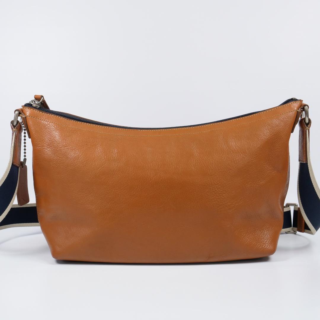 コーチ ショルダーバッグ ヘリテージ ストラップ ワンショルダー キャメル