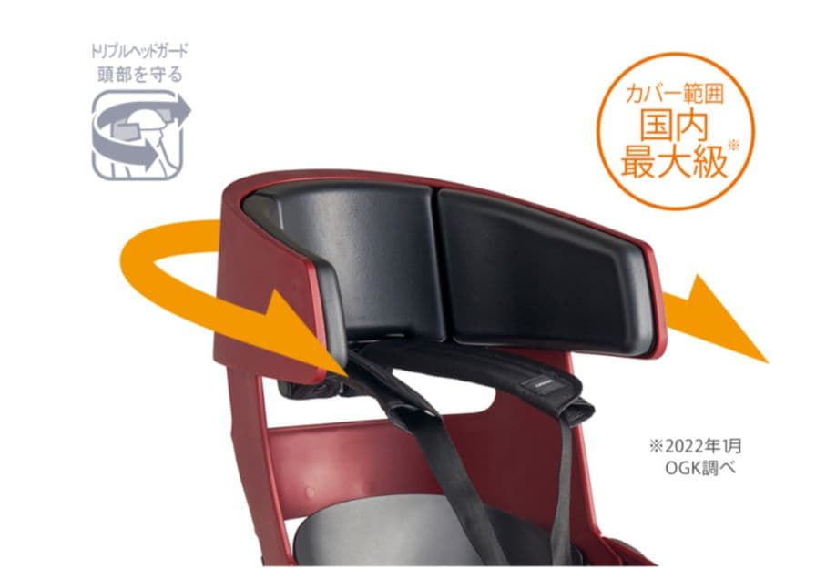 OGK GRANDIA PLUS 自転車用リヤチャイルドシート
