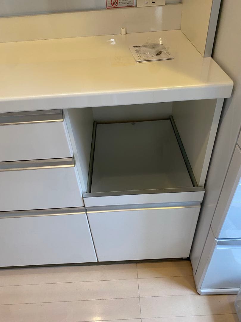 パモウナ　カップボード　キッチンボード　食器棚　100