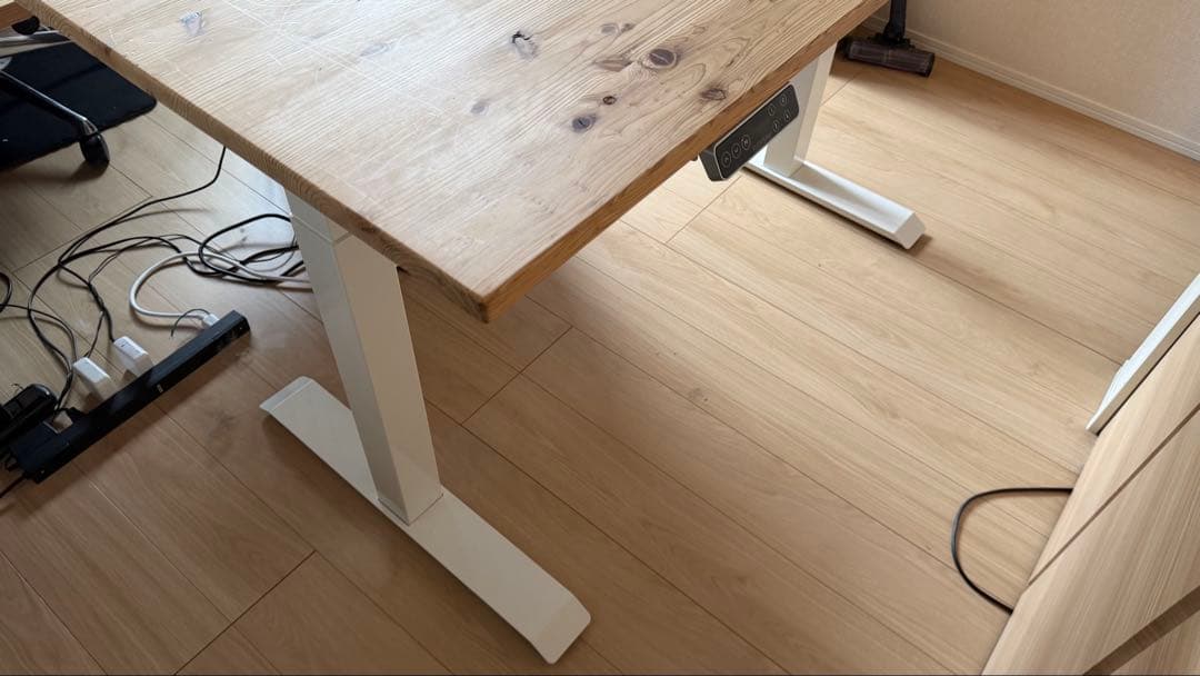 ［送料込み］FLEXISPOT EJ2 電動昇降式デスク ナチュラルウッド