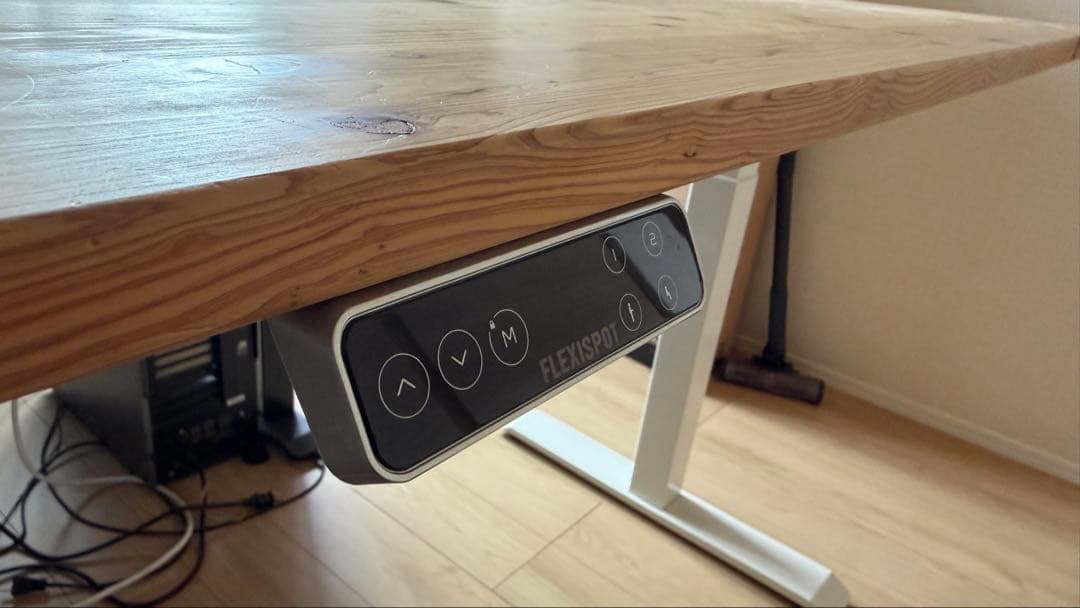 ［送料込み］FLEXISPOT EJ2 電動昇降式デスク ナチュラルウッド