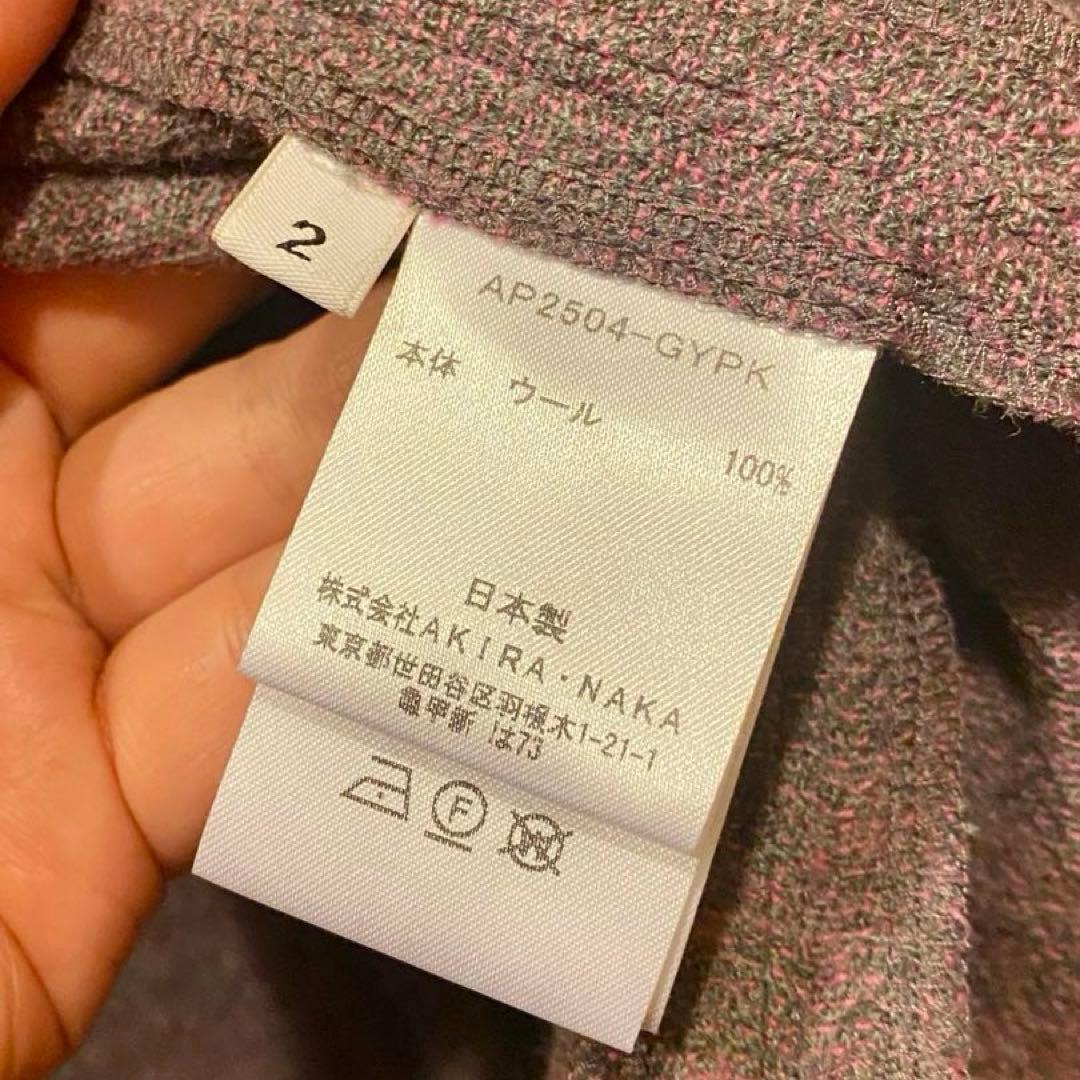 AKIRANAKA ウールのダブルブレストブルゾン