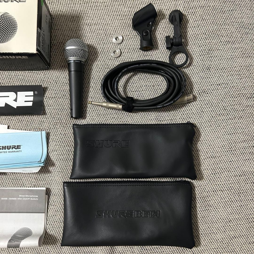SHURE SM58 ダイナミックマイク ケーブルセット