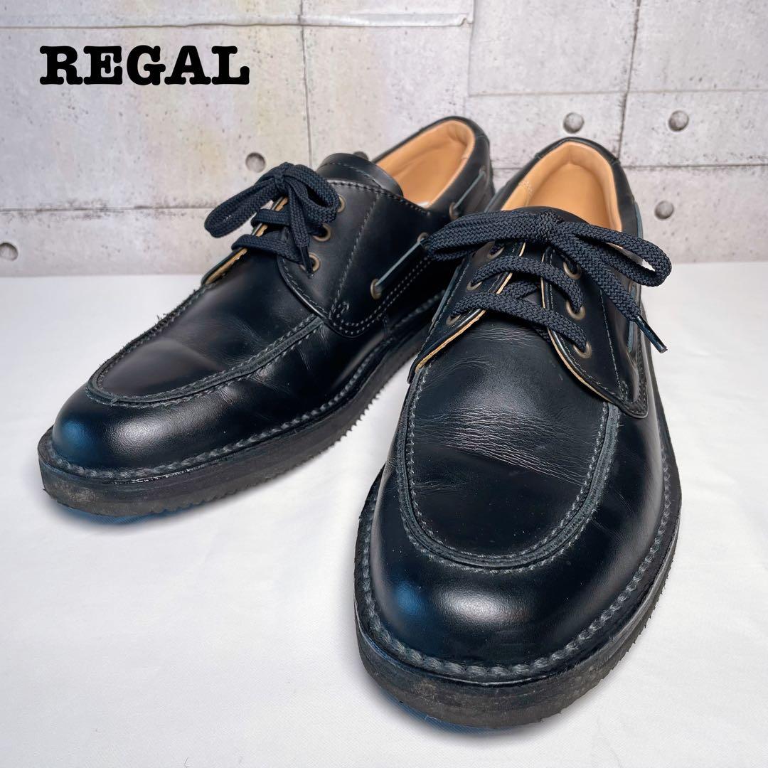 【美品】リーガル ウォーカー 革靴 デッキシューズ ビブラムソール　26cm相当