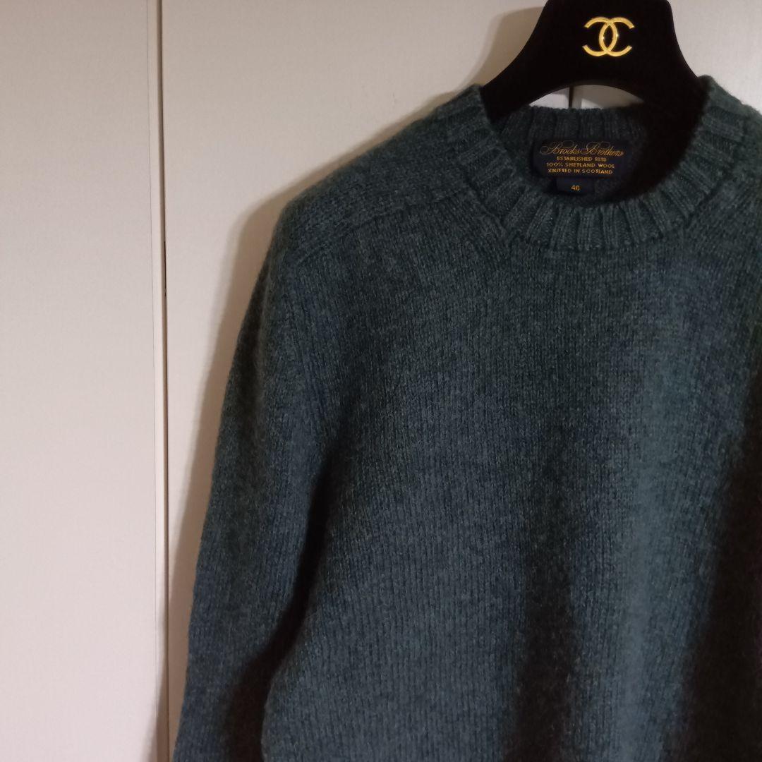 BROOKS BROTHERS 90s　シェトランドニット　L　スコットランド製
