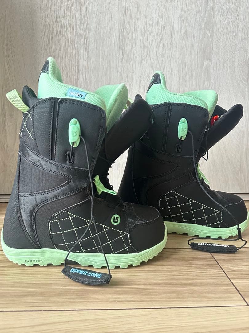 BURTON (バートン)スノーボードブーツ 黒/ ミント　23cm