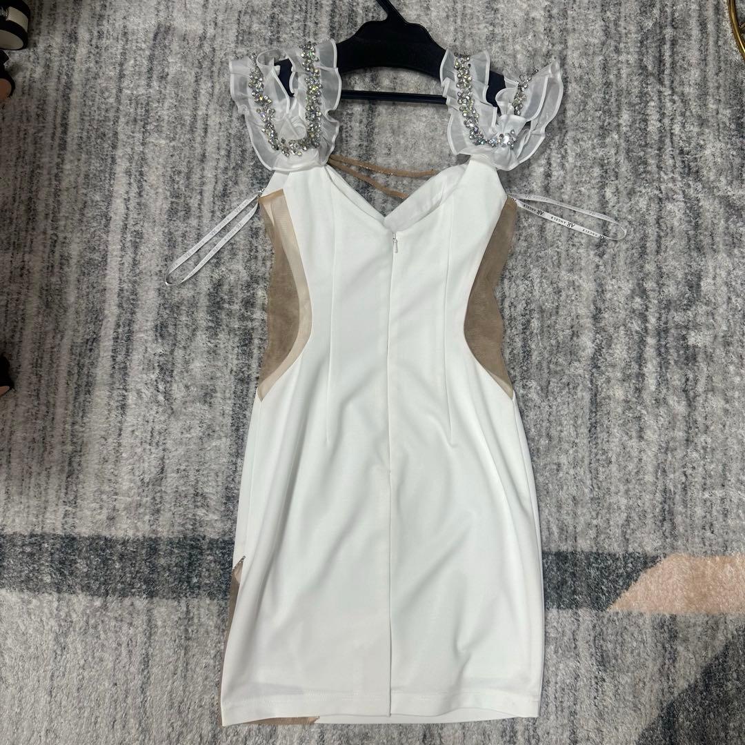 Sugarドレス ナイトキャバドレス ホワイト オフショルダー/セクシー/ドレス