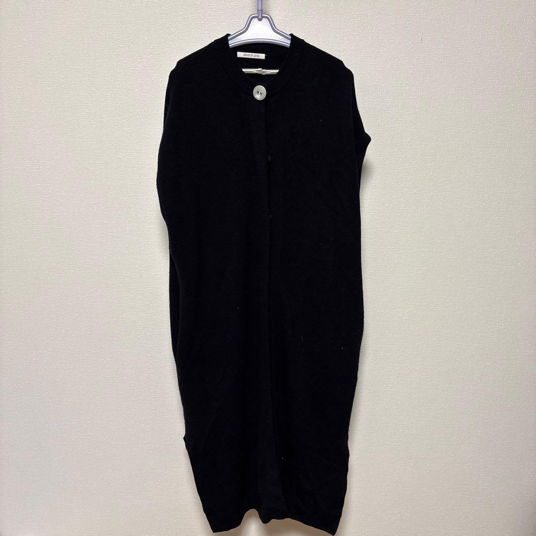 ハウスオブロータス 高山都 コラボ カシミヤ混スムースニットジレ ベスト