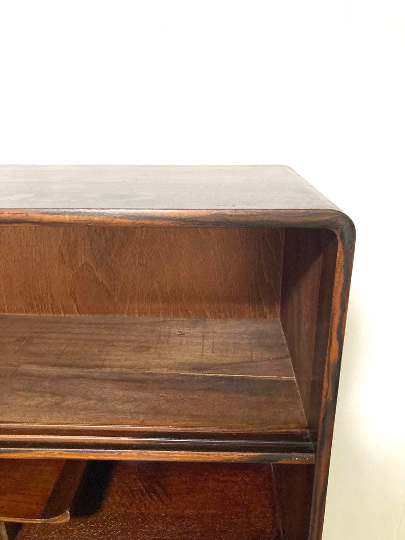 【メンテ済】佇まい良さげな収納棚　茶箪笥　上下分割可　高さ124cm