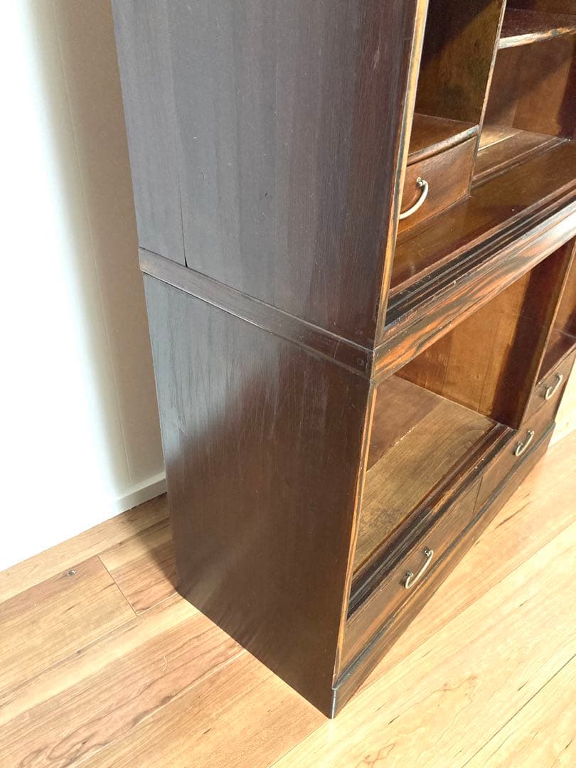 【メンテ済】佇まい良さげな収納棚　茶箪笥　上下分割可　高さ124cm