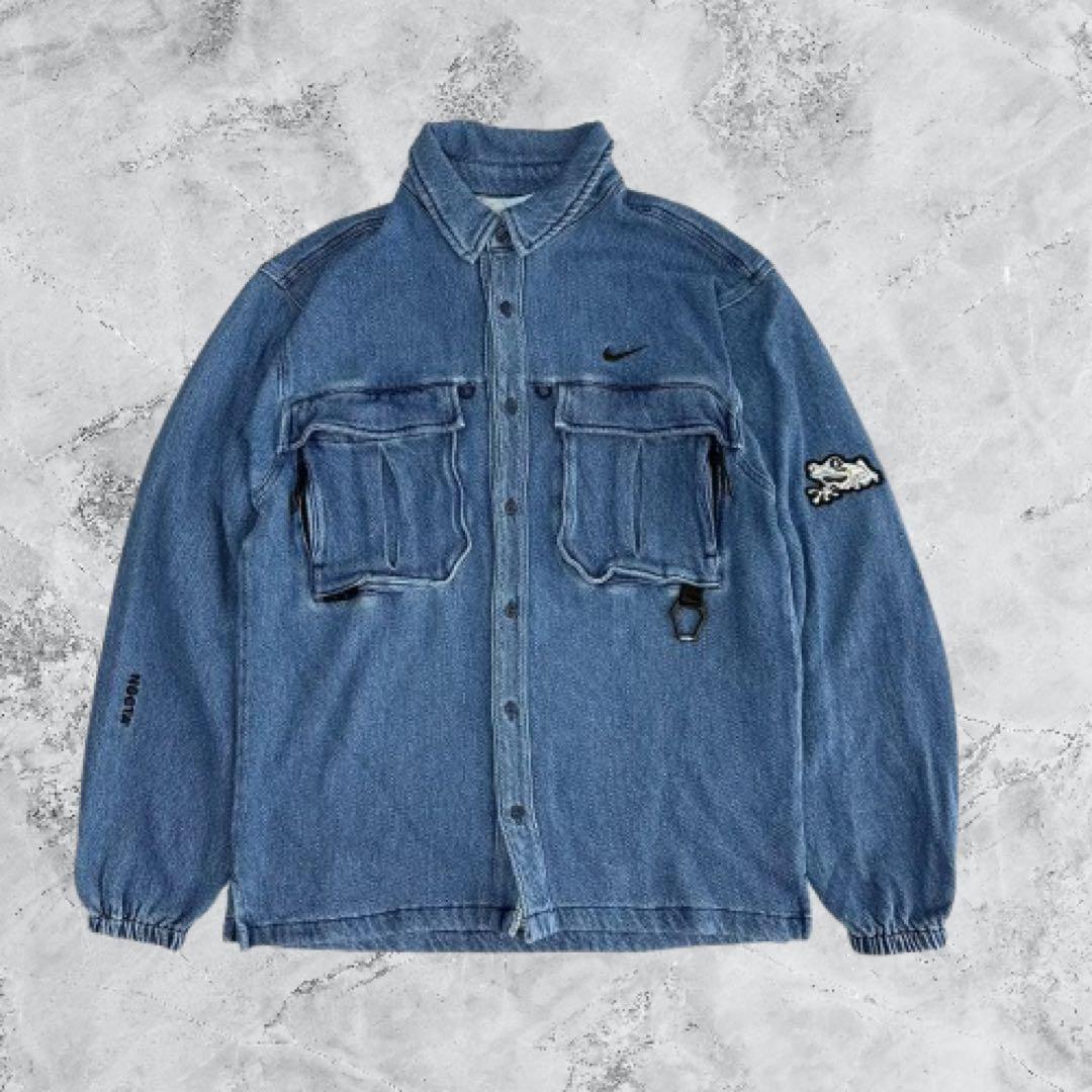 新品 ナイキ ドレイク ノクタ オパール デニム シャツ ジャケット L