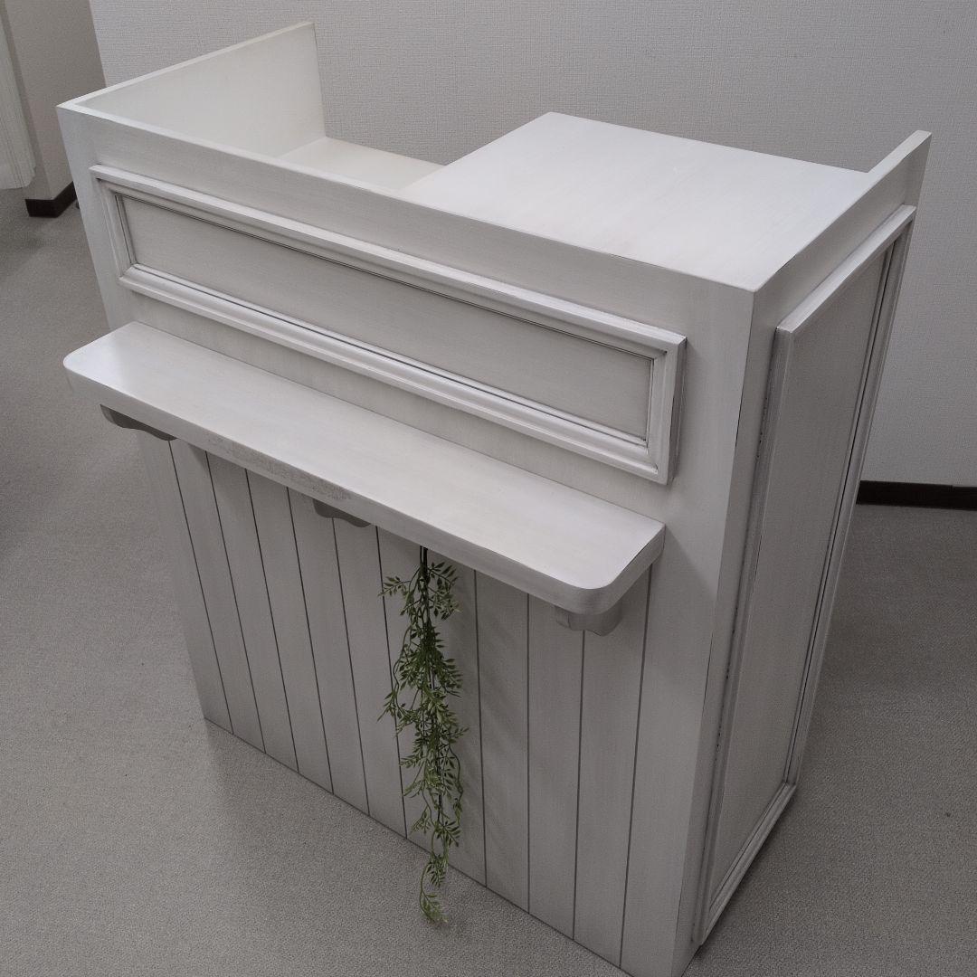 レジカウンター　受付カウンター　おしゃれ木製カウンター　ホワイト