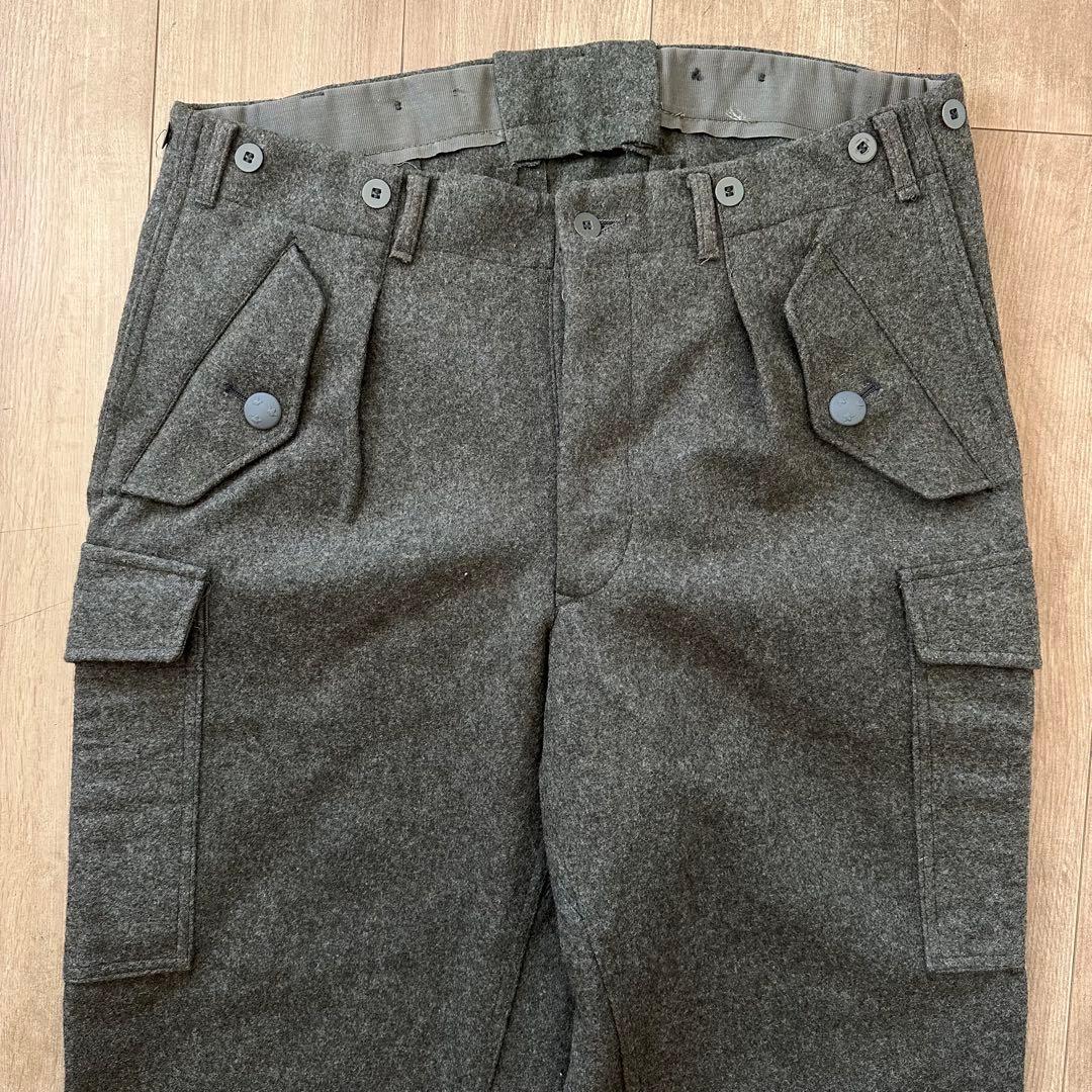 【未使用】70s スウェーデン軍　M39 ウールカーゴパンツ　ミリタリー　実物