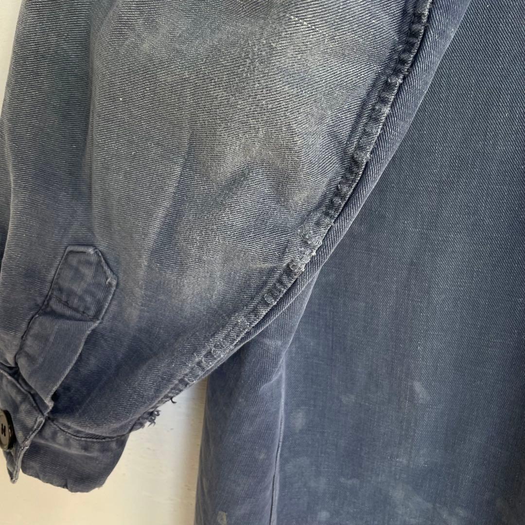 50s 60s フレンチ ワークコート ヴィンテージ 古着 襤褸 ワークウェア