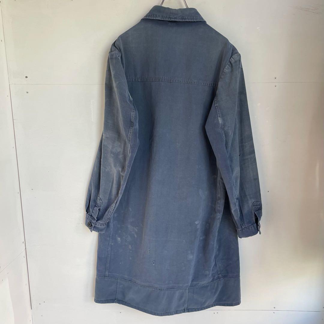 50s 60s フレンチ ワークコート ヴィンテージ 古着 襤褸 ワークウェア