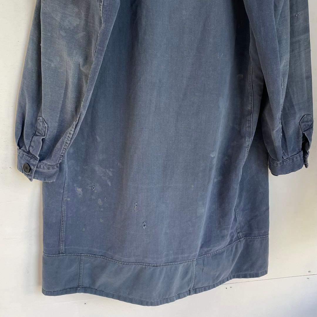 50s 60s フレンチ ワークコート ヴィンテージ 古着 襤褸 ワークウェア