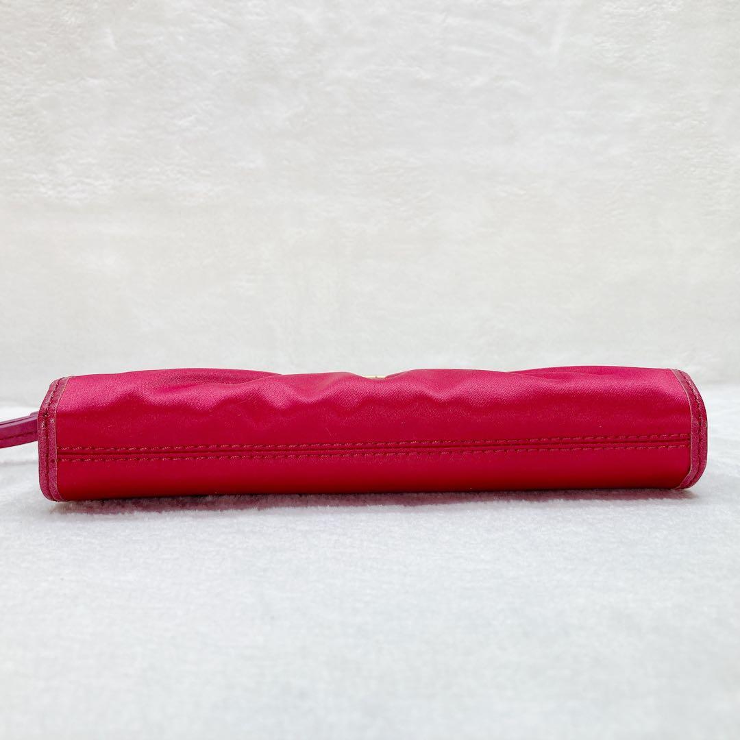 バッグ Coach Shoulder Wallet Kiss Lock Pink y2k