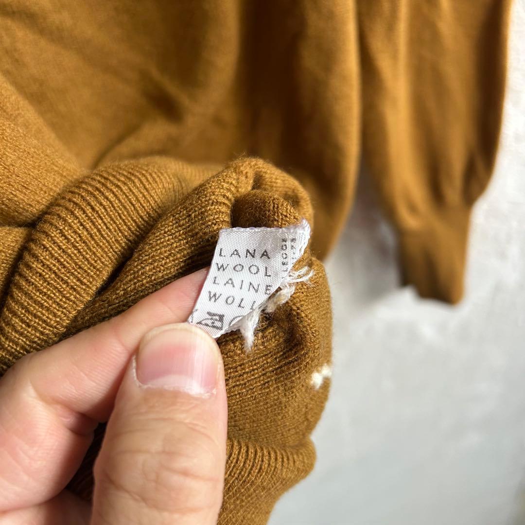 80S イタリア製 malo アーガイル ニットポロ マーロ