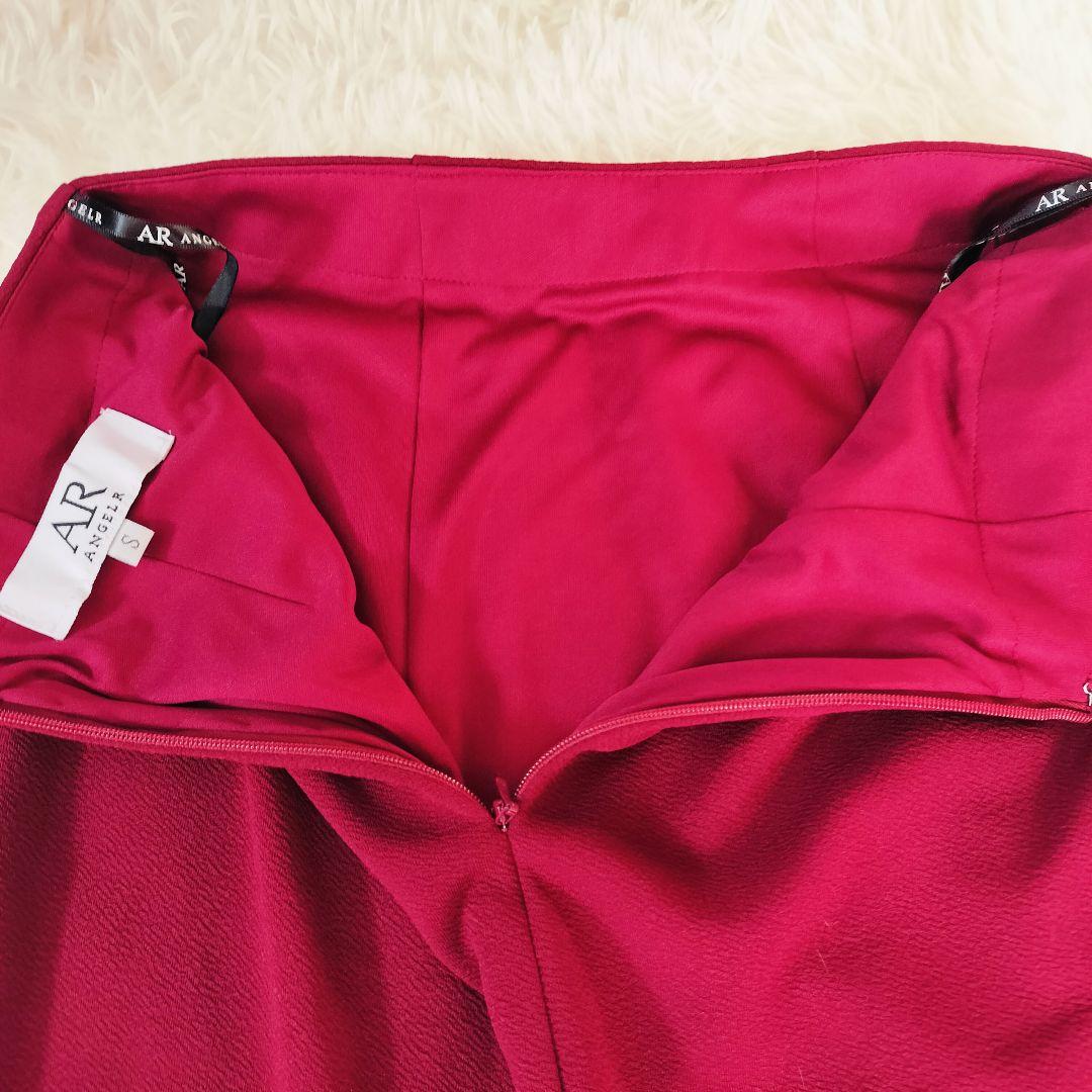 【現行極美品】Angel R S バーガンディ ビジュー スリット キャバドレス