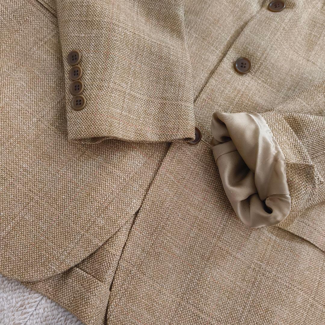 美品 ブルックスブラザーズ テーラード 三者混 シルク・リネン混 37SHT