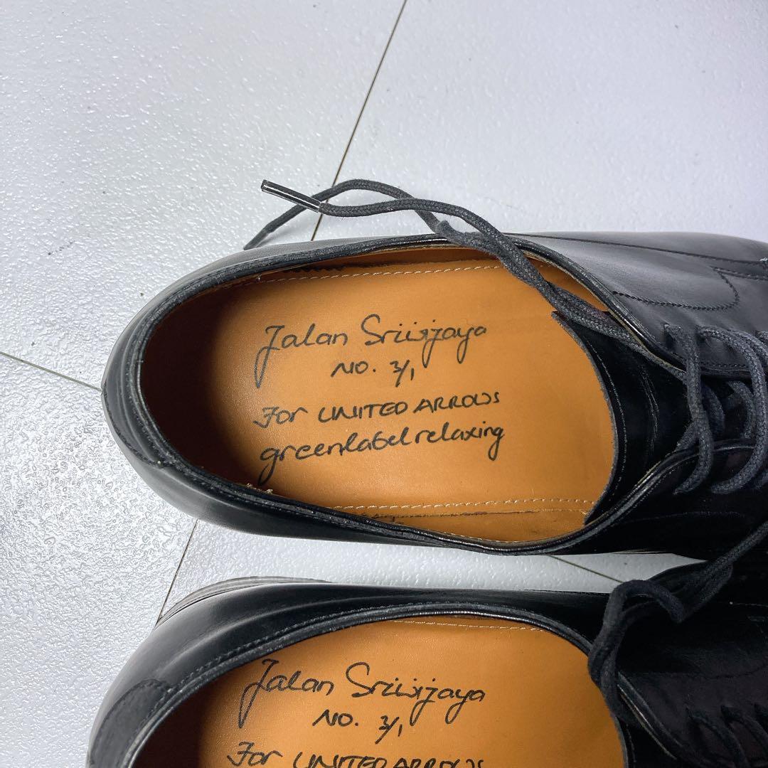 美品 ジャランスリワヤ ビジネスシューズ EDWARD 42 ダイナイト 黒