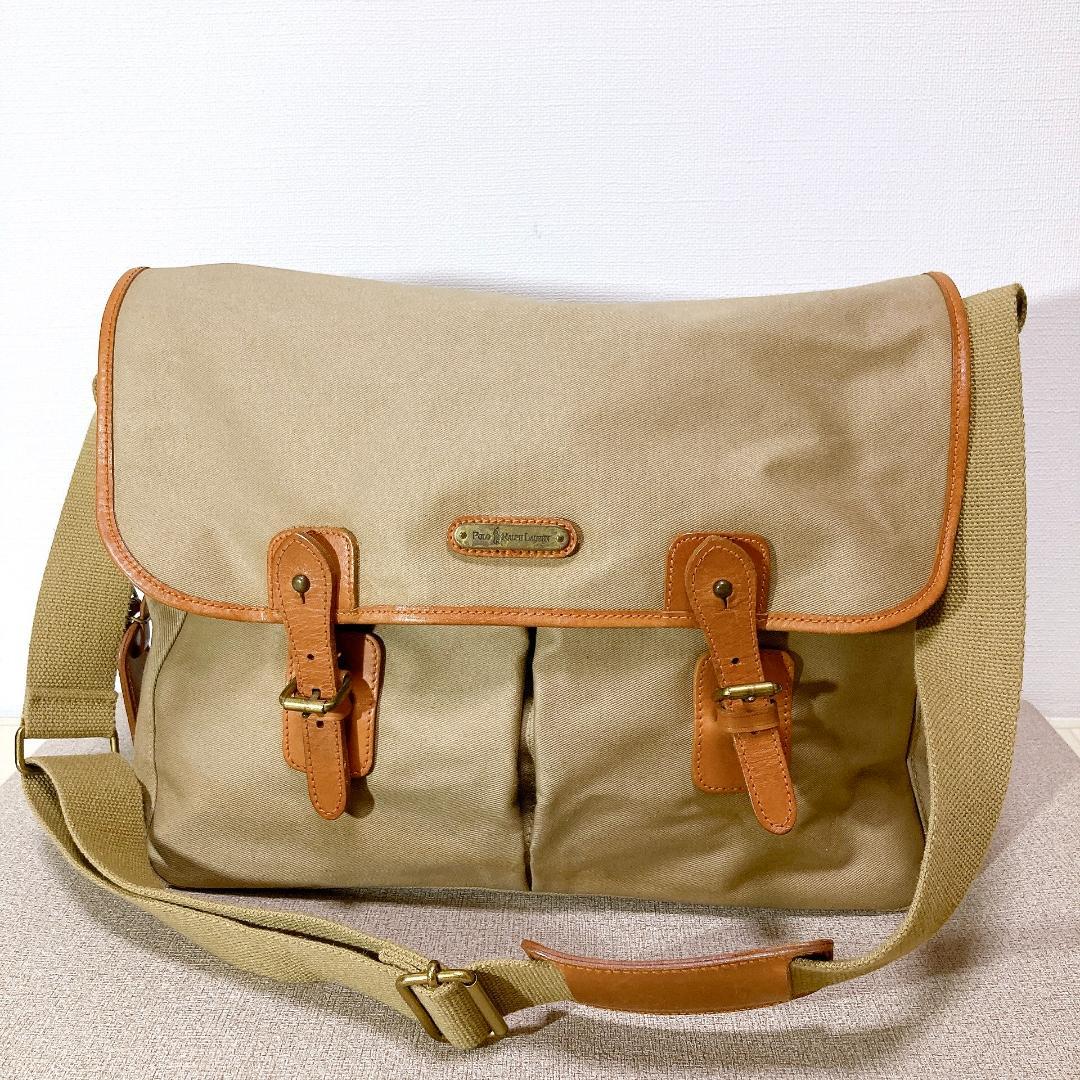 Polo Ralph Lauren ショルダーバッグ キャンバス サファリ