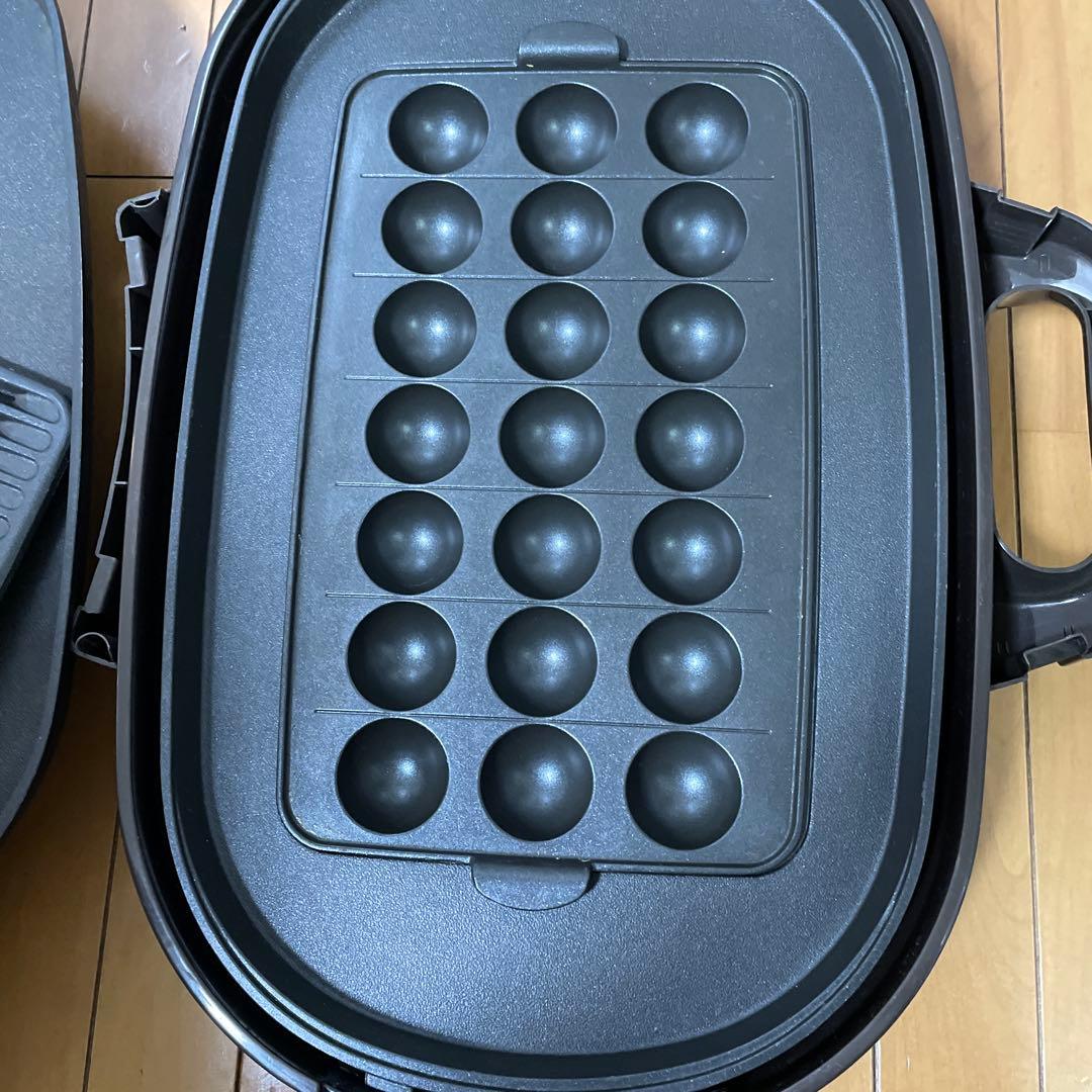 ワイドホットプレート　SANYO　たこ焼き・焼肉・平面・蒸し　HPS-SW4E2