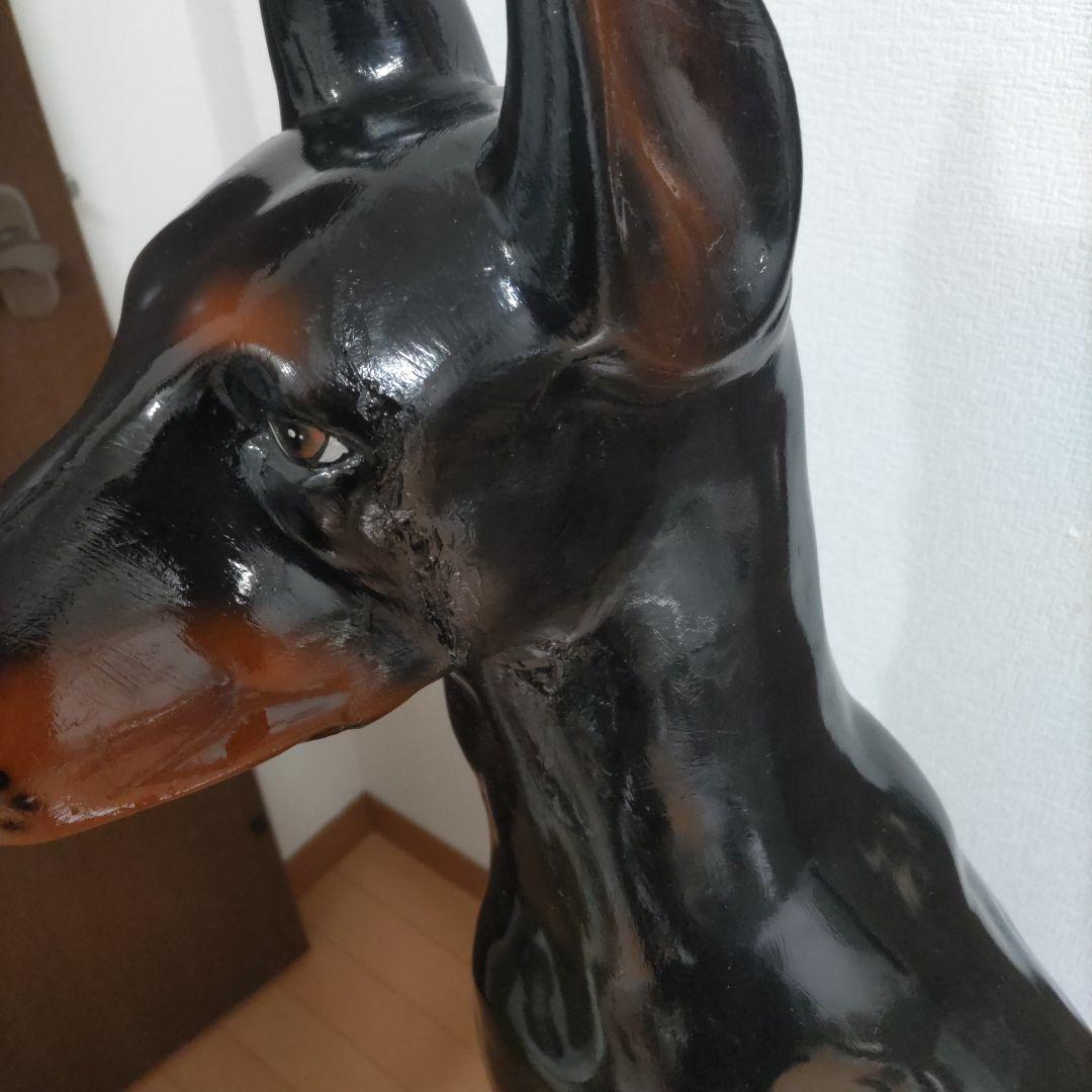【希少】犬の置物　ドーベルマン