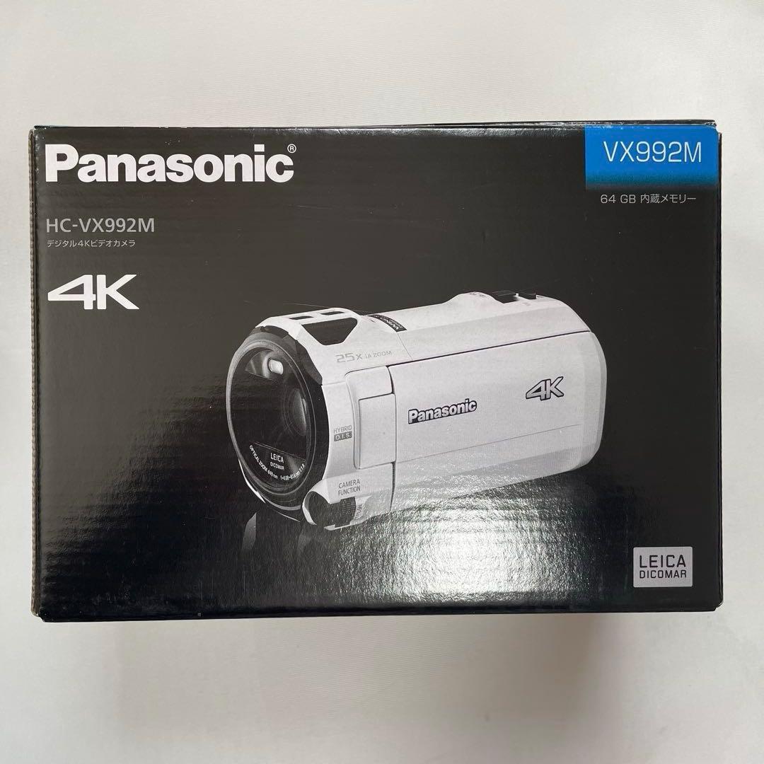 【未使用級】Panasonic 4Kビデオカメラ　HC-VX992M レッド