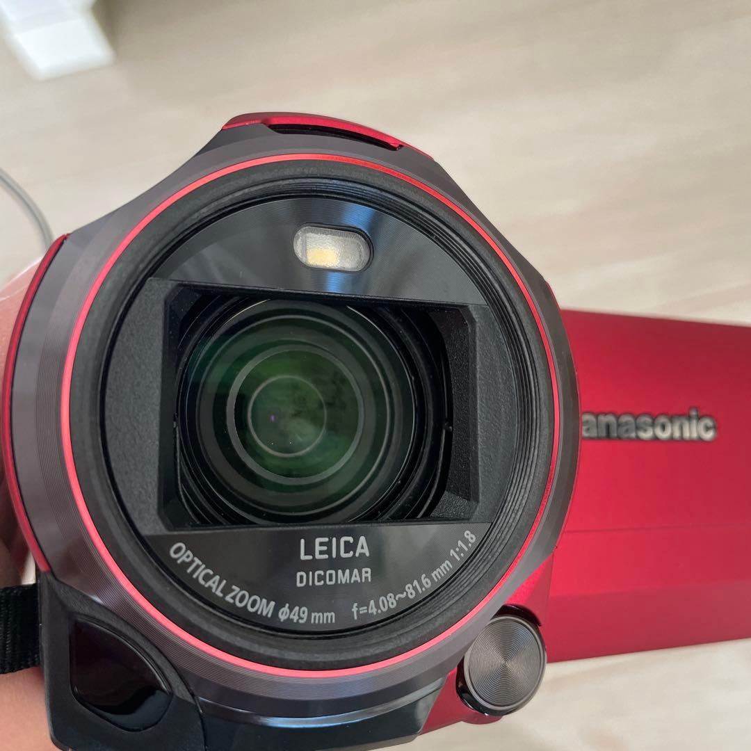 【未使用級】Panasonic 4Kビデオカメラ　HC-VX992M レッド