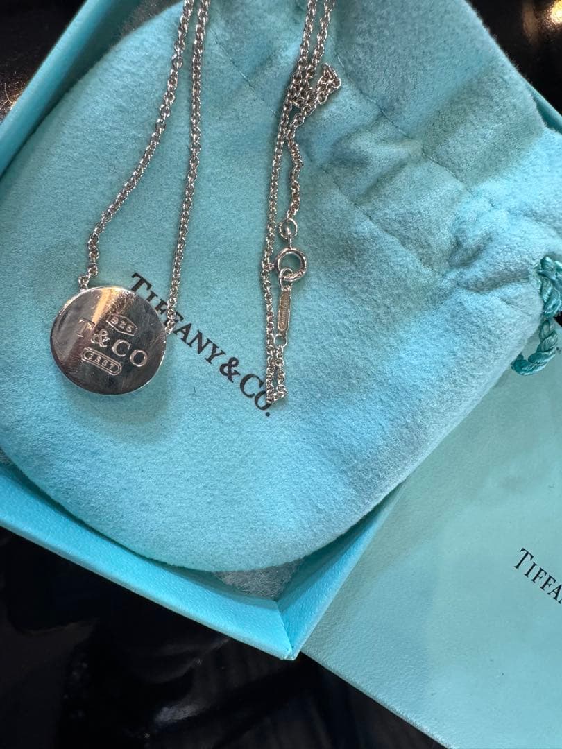 美品Tiffany & Co. 1837 ラウンドタグ ネックレス SV925