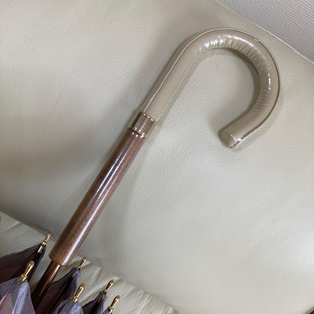 ✨新品未使用✨ランバンコレクション✨ジャガードレース柄✨ピンク色✨手開き長傘✨