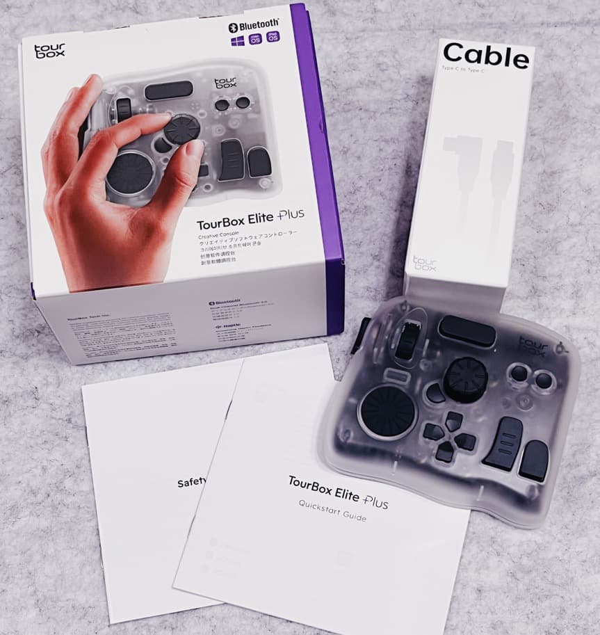 TourBox Elite Plus(ブラック) ・typeC ケーブル付き
