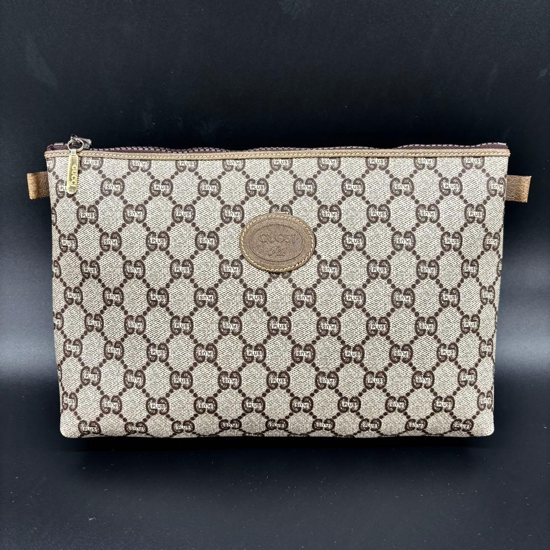 保証書付き　オールド gucci クラッチバッグ GGスプリーム