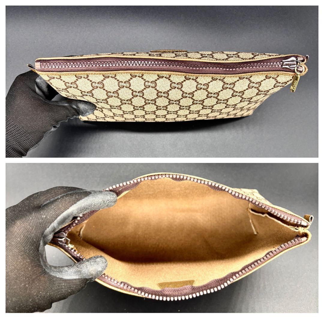 保証書付き　オールド gucci クラッチバッグ GGスプリーム