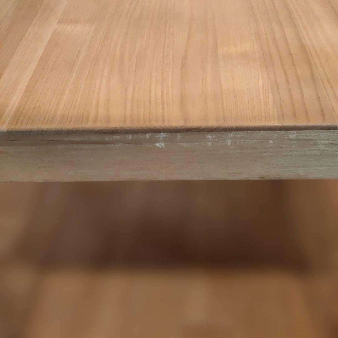 無印良品 木製アームチェア ダイニング用ラウンジチェア タモ材 北欧 廃盤品